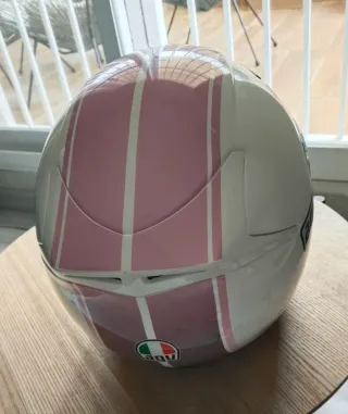 Casco AGV K4 EVO Blanco y Rosa.