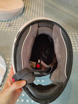 Casco Airoh Blanco con funda muy poco uso M