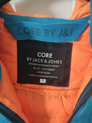 Chaqueta chico Jack & Jones azul/naranja Talla S