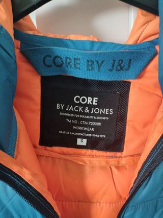 Chaqueta chico Jack & Jones azul/naranja Talla S