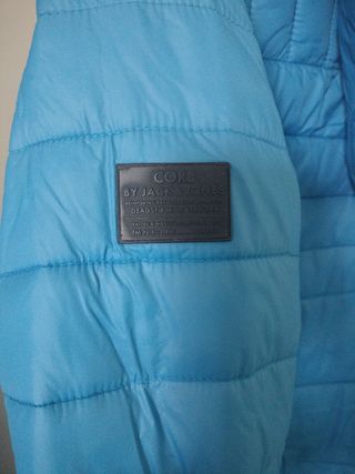 Chaqueta chico Jack & Jones azul/naranja Talla S