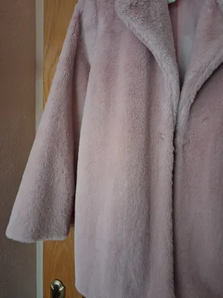 Chaquetón Pelo Rosa Talla Única Nuevo