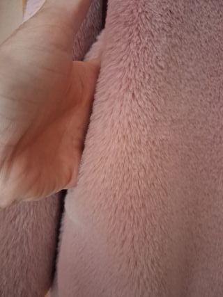 Chaquetón Pelo Rosa Talla Única Nuevo