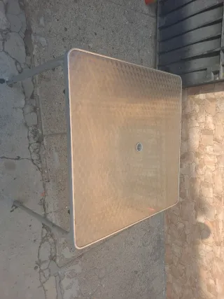 Mesa de bar aluminio 60x60