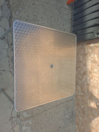 Mesa de bar aluminio 60x60