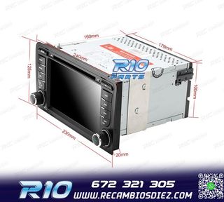 RADIO NAVEGADOR 7" PARA AUDI A3 8P 03-12 USB GPS TACTIL HD