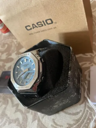 Reloj Casio G-Shock Azul y Plateado