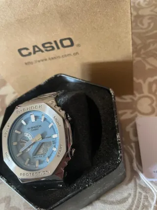 Reloj Casio G-Shock Azul y Plateado