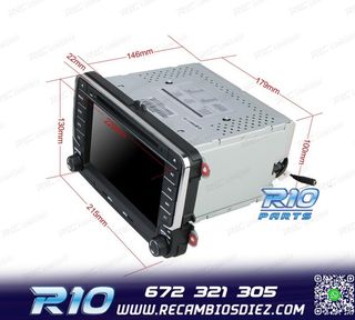 RADIO NAVEGADOR 7" PARA SEAT SKODA VOLKSWAGEN VW USB GPS TAC