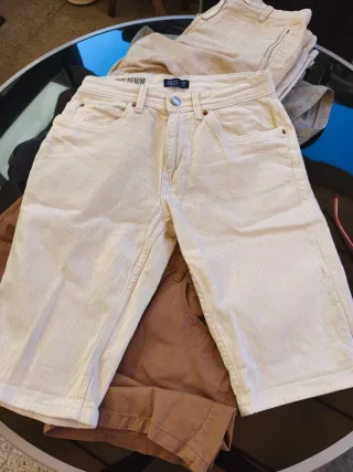 Pantalones cortos de hombre beige
