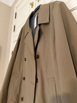 Gabardina Mango Beige Talla M Con Etiquetas