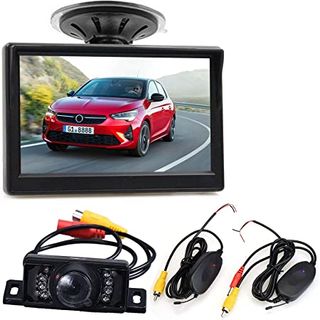 Camara Marcha Atras LED Pantalla LCD Inalambrica