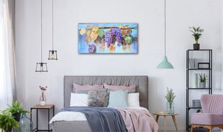 Cuadro al óleo Uvas decorativo