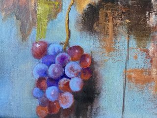Cuadro al óleo Uvas decorativo