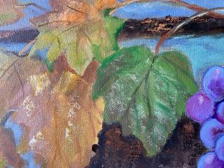 Cuadro al óleo Uvas decorativo