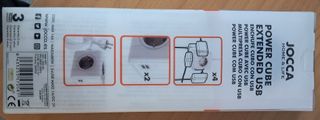Enchufe Cubo Extendido JOCCA con USB