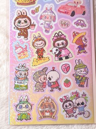 Lámina Stickers Labubu Popmart