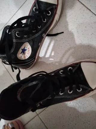Botas Converse denim con cremalleras