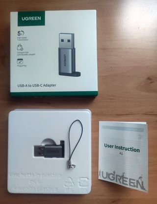 Adaptador USB-A 3.0 a USB tipo C 3.0 hembra