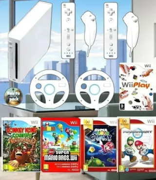 Wii Blanca + Accesorios y Juegos