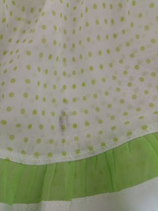 Vestido Gitana Niña Verde y Blanco