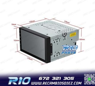 RADIO GPS ANDROID 8.1 7" OCTA-CORE 2DIN MULTIMEDIA PANTALLA