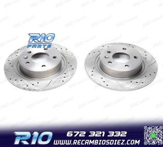 DISCOS DE FRENO PARA MINI PERFORADOS RANURADOS