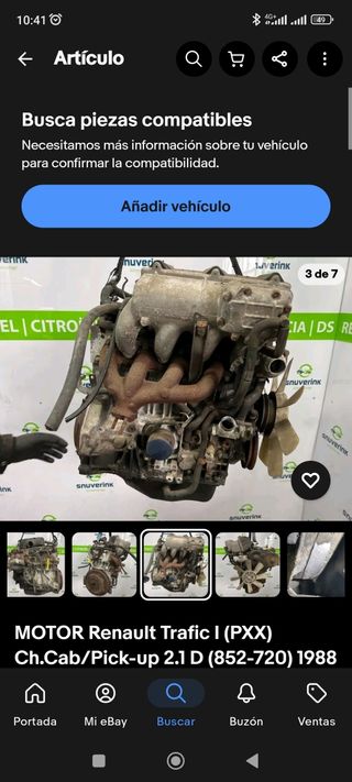 Motor Renault Trafic 2.1 D J8S 852