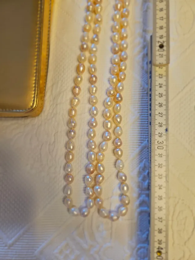 Collar Perlas Tous Rosa y Blanco