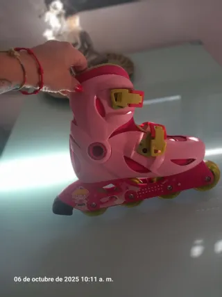 Patines en línea rosas para niña