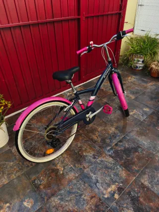 Bicicleta niña 24 azul y rosa