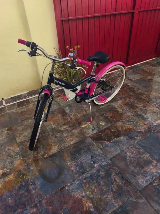Bicicleta niña 24 azul y rosa