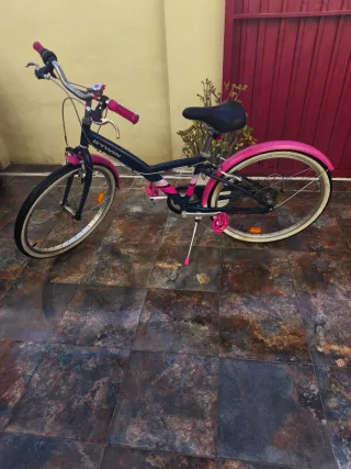 Bicicleta niña 24 azul y rosa