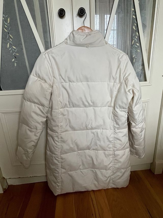 Abrigo de plumas blanco