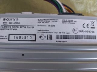 Radio Coche Sony DSX-A210UI USB