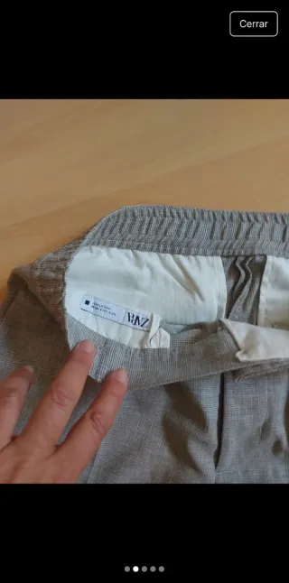Pantalón Zara Hombre Gris