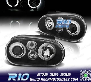 FAROS VOLKSWAGEN VW GOLF IV MK4 97-03 OJOS ANGEL LED LOOK R3