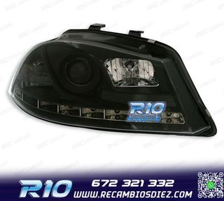 FAROS PARA SEAT IBIZA Y CORDOBA 6L 02-08 LUZ DIURNA LED FOND
