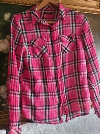 Camiseta The Indigo Collection cuadros rosa M