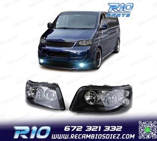 FAROS VOLKSWAGEN VW T5 03-09 FONDO NEGRO