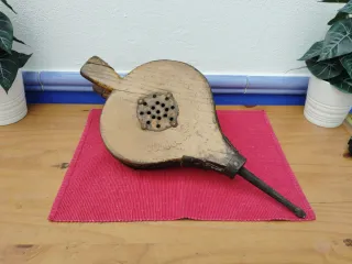 Fuelle chimenea antiguo madera y forja