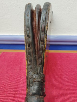 Fuelle chimenea antiguo madera y forja
