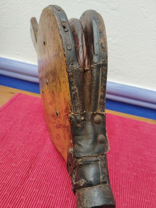 Fuelle chimenea antiguo madera y forja