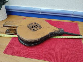 Fuelle chimenea antiguo madera y forja