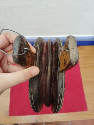 Fuelle chimenea antiguo madera y forja