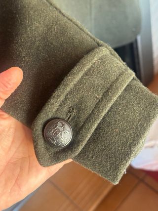 Abrigo militar lana vintage inglés 