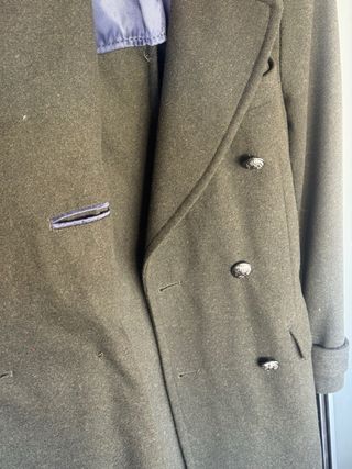 Abrigo militar lana vintage inglés 