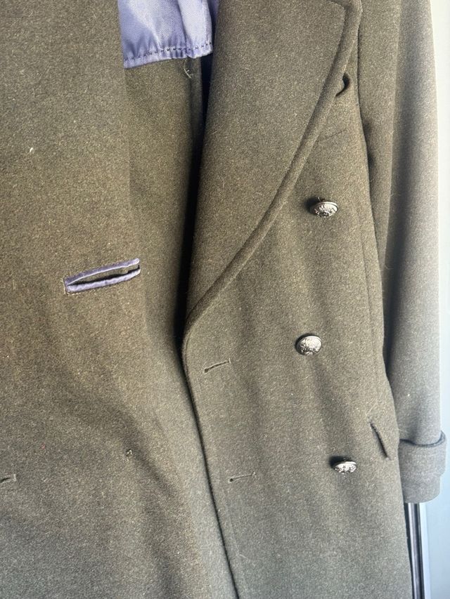 Abrigo militar lana vintage inglés