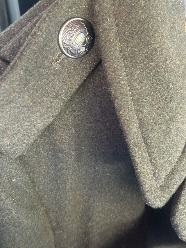 Abrigo militar lana vintage inglés