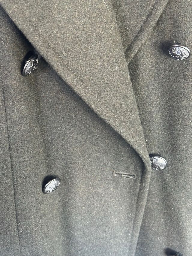 Abrigo militar lana vintage inglés